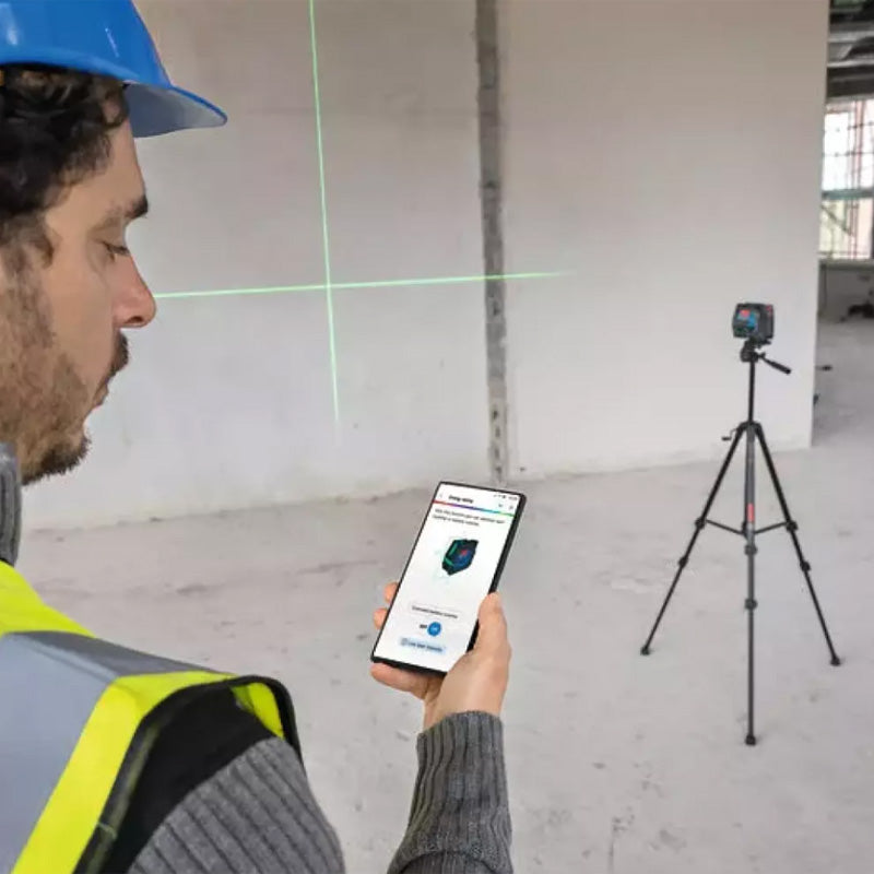 Laser combiné  BOSCH GCL 12V-50-22 CG + Support RM 20 + Batterie GBA 12V 2.0Ah en L-Boxx