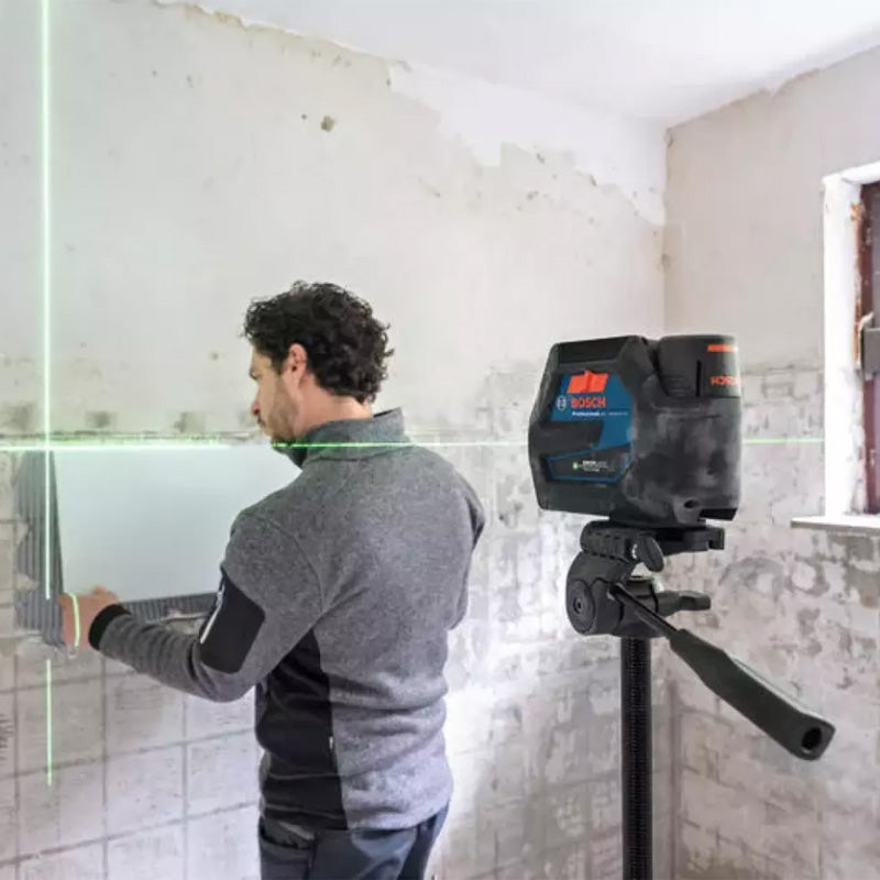 Laser combiné  BOSCH GCL 12V-50-22 CG + Support RM 20 + Batterie GBA 12V 2.0Ah en L-Boxx