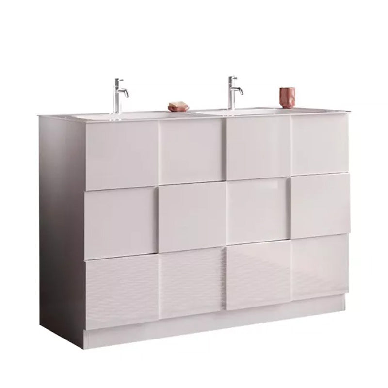 Meuble salle de bain sur pieds ARREDOBAGNO CAMPANELLI 3 tiroirs + double vasque 120cm