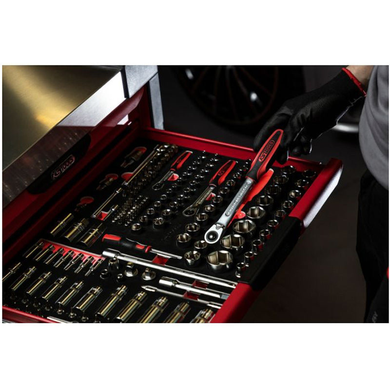 Module de douilles et accessoires 1/4'' - 3/8'' - 1/2'', 175 pièces - KS TOOLS - 711.1011