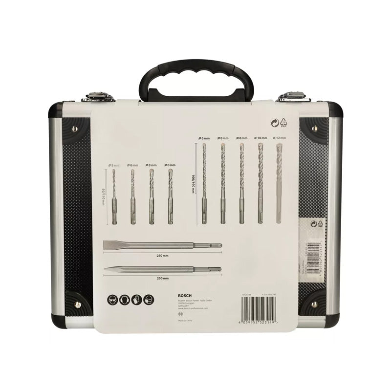 Mallette de 11 pièces BOSCH Professional 2608579916 SDS Plus-3 (burins pointus / burins plats / forets)