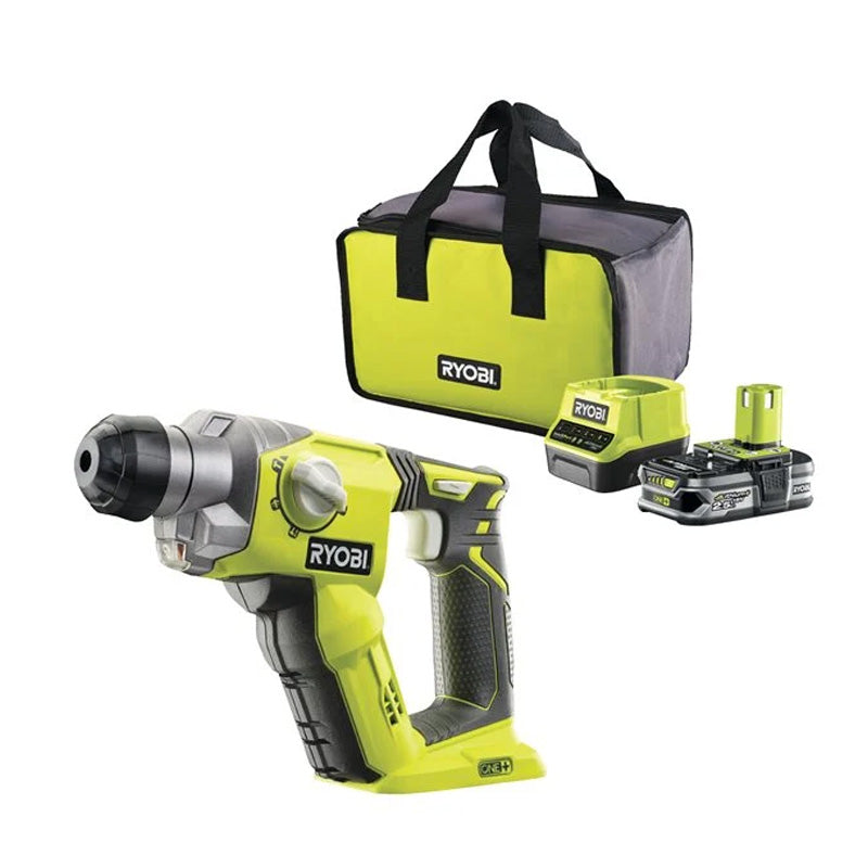 Marteau perforateur SDS-Plus RYOBI R18SDS-125S 4 modes 18V 1,3 joules EPTA + 1 batterie Lithium+ 2,5 Ah
