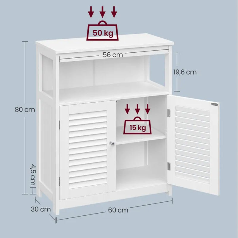 Armoire de salle de bain VASAGLE 60 x 30 x 80 cm