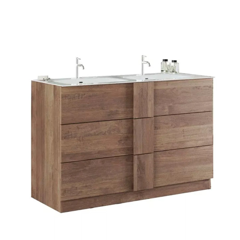 Meuble double vasque sur pieds - Arredobagno Campania