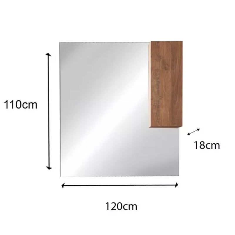 Miroir LED ROMA avec colonne - Arredobagno Campania