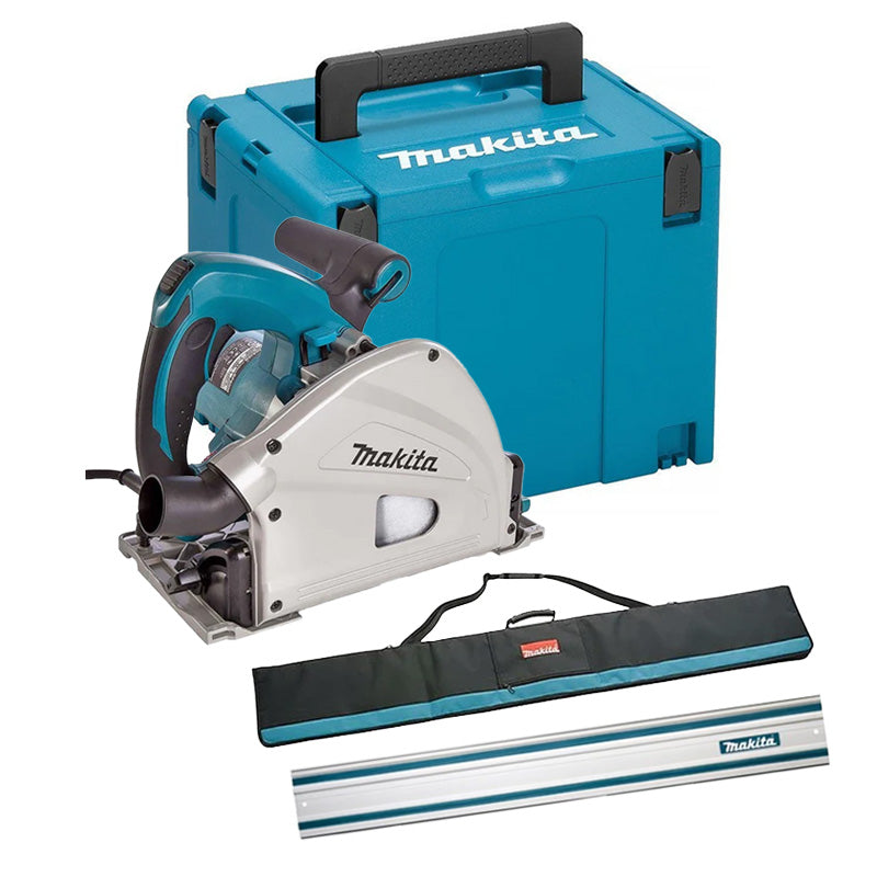Scie circulaire plongeante MAKITA SP6000J + Rail 1,4 m + Sacoche
