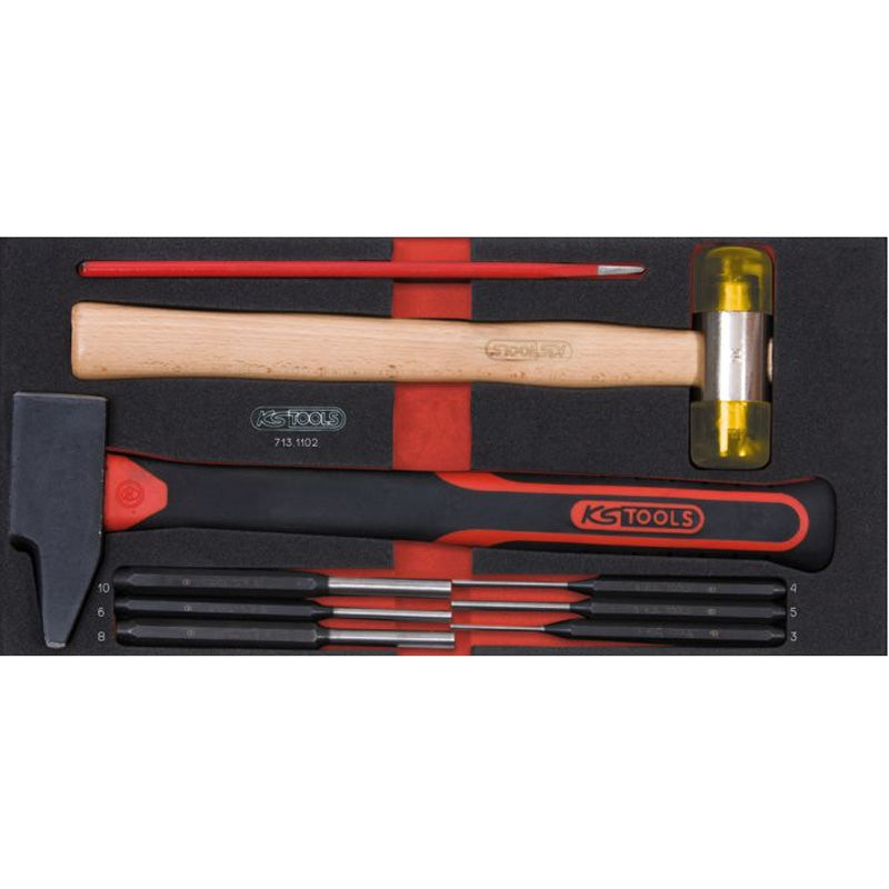 Module d'outils de frappe, 9 pièces - KS TOOLS - 713.1102