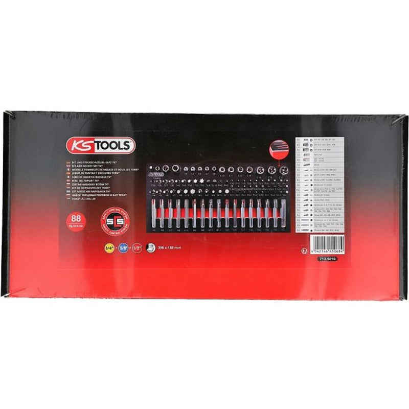 Module d'embouts de vissage et douilles TORX®, 88 pièces - KS TOOLS - 713.5010