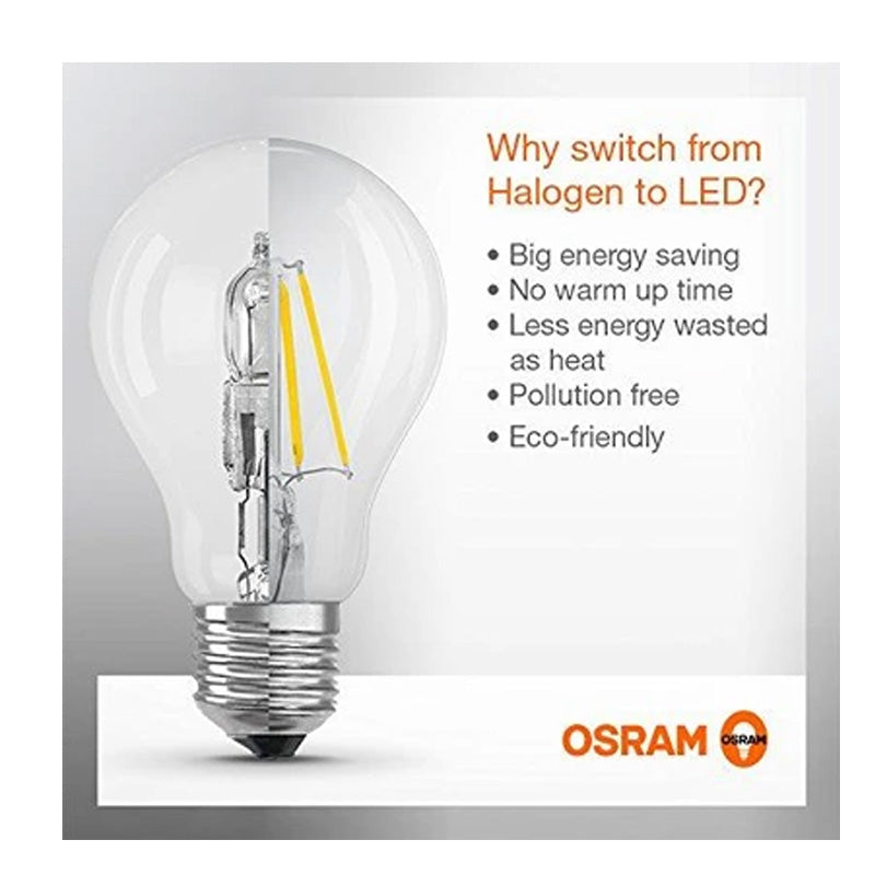 Osram Ampoule LED Filament, Globe, Culot E27, 6.5W, 220-240V, claire, Blanc Chaud 2700K