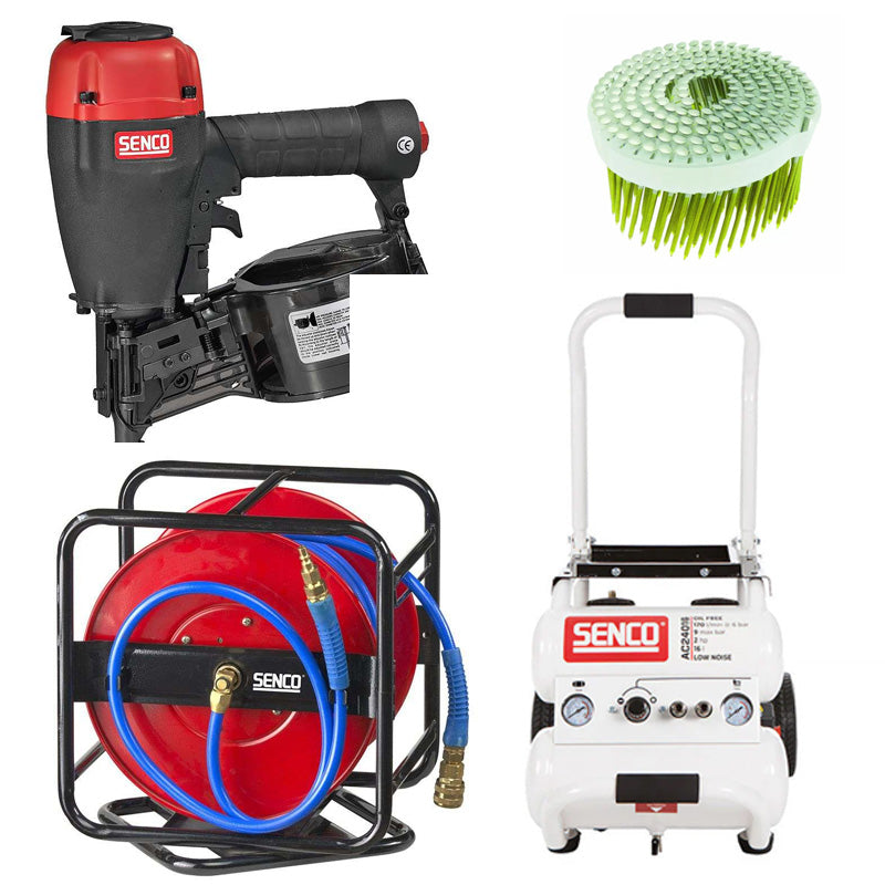 Pack bardage: Cloueur S65CNP + Clous + Compresseur + Tuyaux - SENCO - Senco-B1