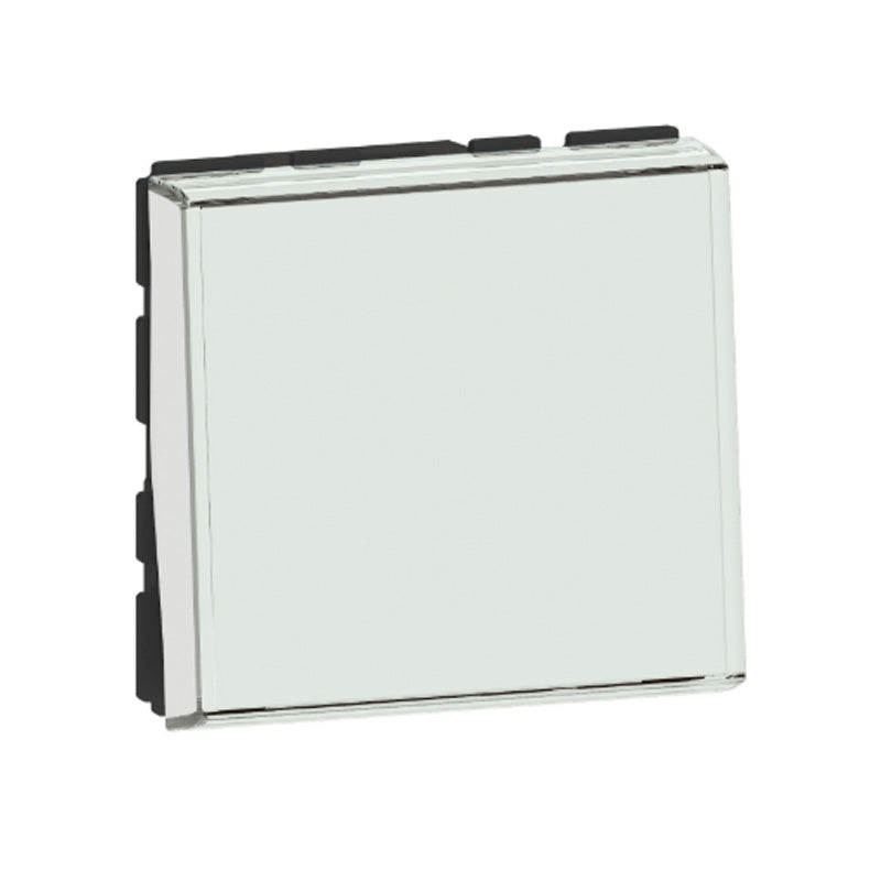Poussoir avec porte-étiquette Mosaic Easy-Led 6A 2 modules LEGRAND 099412 blanc