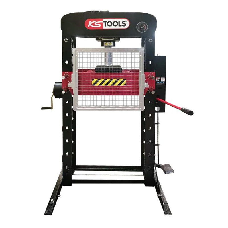 Presse hydraulique, 50t à pompe hydraulique 2 vitesses - KS TOOLS - 160.0115