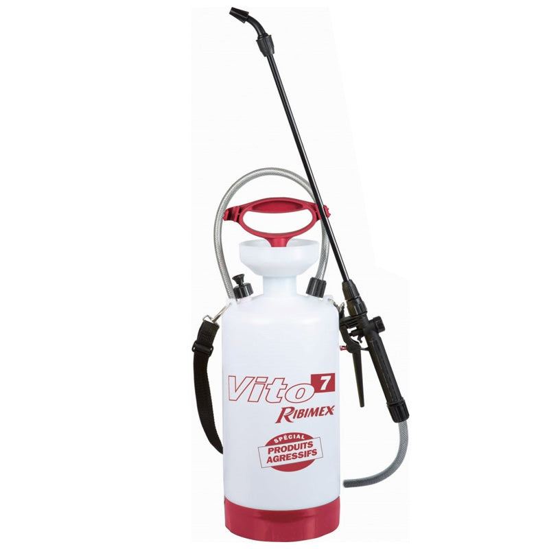 Pulverisateur RIBIMEX 7L à pression préalable spécial produits agressifs "VITO7"