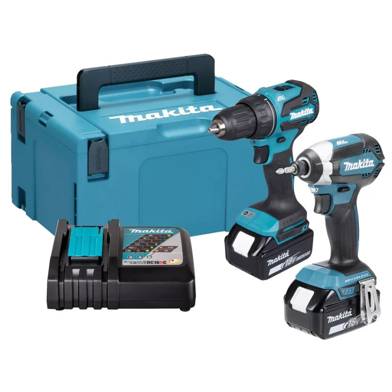 Pack 2 outils MAKITA DLX2535TJ DDF490 + DTD153 en makpac
