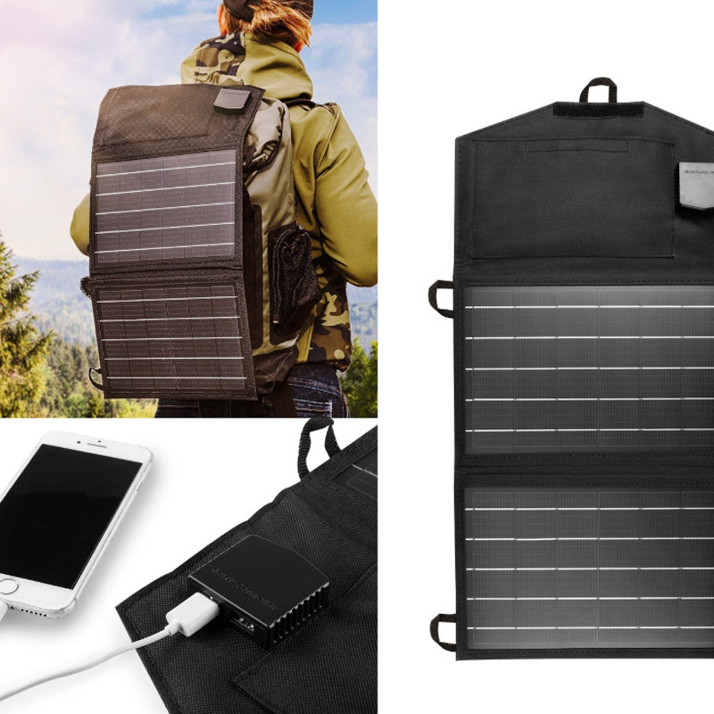 Panneau solaire portable 15W, chargeur solaire - NEO TOOLS - 90-140