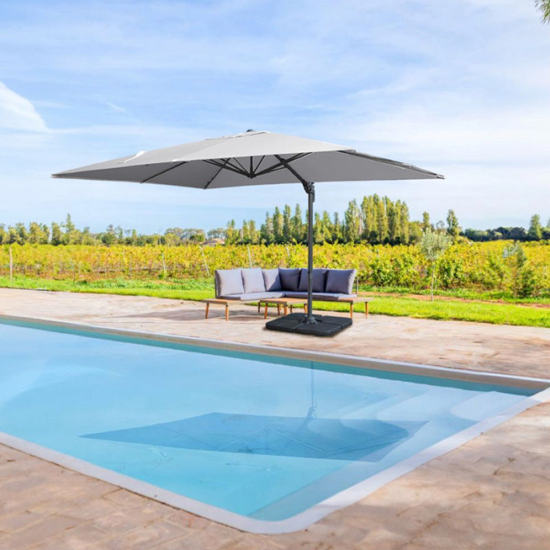 Parasol déporté ANTOINE et sa housse 272x300x400cm