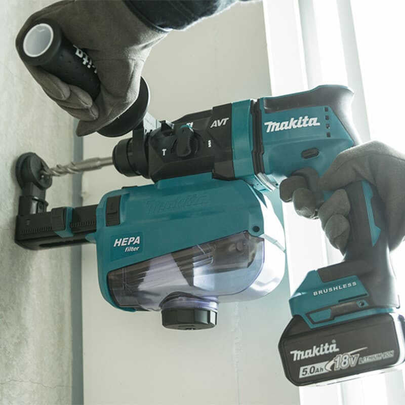Perfo-burineur SDS+ Brushless 2x5Ah 18V LXT ® MAKITA DHR182RTJ en MAKPAC