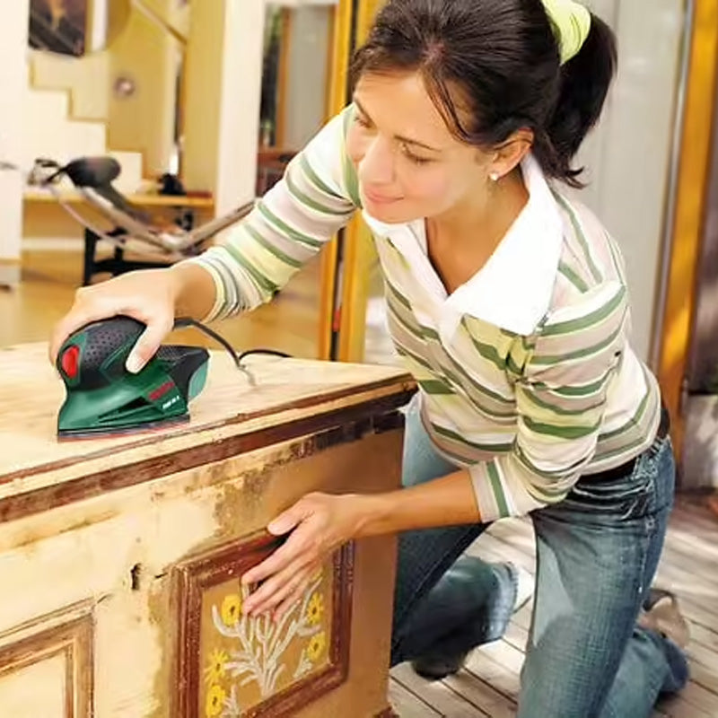 Ponceuse multi BOSCH DIY PSM 80 A avec feuilles abrasives et coffrets