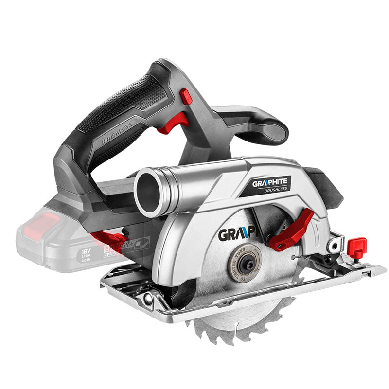 Scie circulaire sans fil Energy+ 18V, Li-Ion, lame 165 x 20 mm, sans batterie - GRAPHITE - 58G023