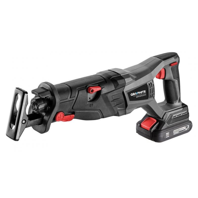 Scie sabre sans fil et brushless Energy+ 18V, sans batterie - GRAPHITE - 58G096