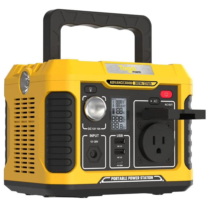 Station d'energie - TOGO POWER - Technologie batterie LiFEPO4 - ADVANCE300LFP - Sortie max AC 400W