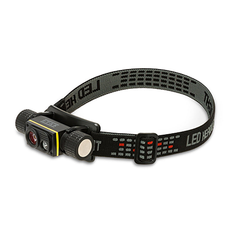 STELIOS : Lampe frontale rechargeable 15 W / 1 500 lumens avec lumière UV 365 nm et aimant. Noire STAK - VELAMP - ST216