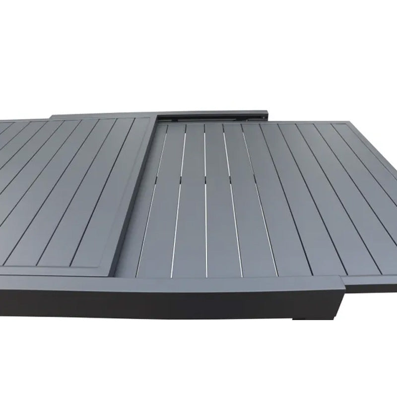 Table LOUIS Extensible 4 à 6 places Aluminium - CEZARE