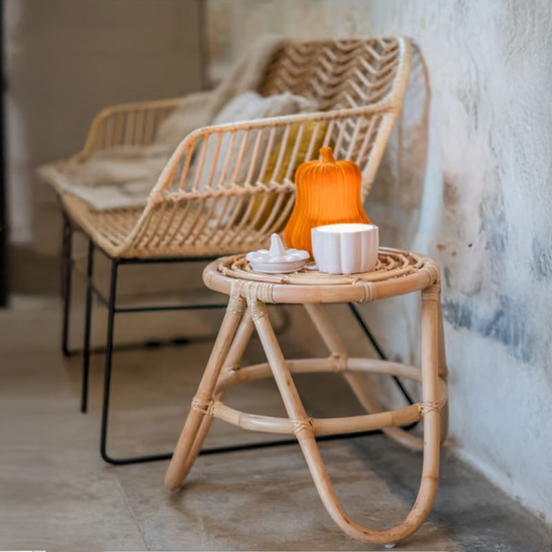 Table d'appoint Ninon en Rotin Naturel - 40x40x40cm