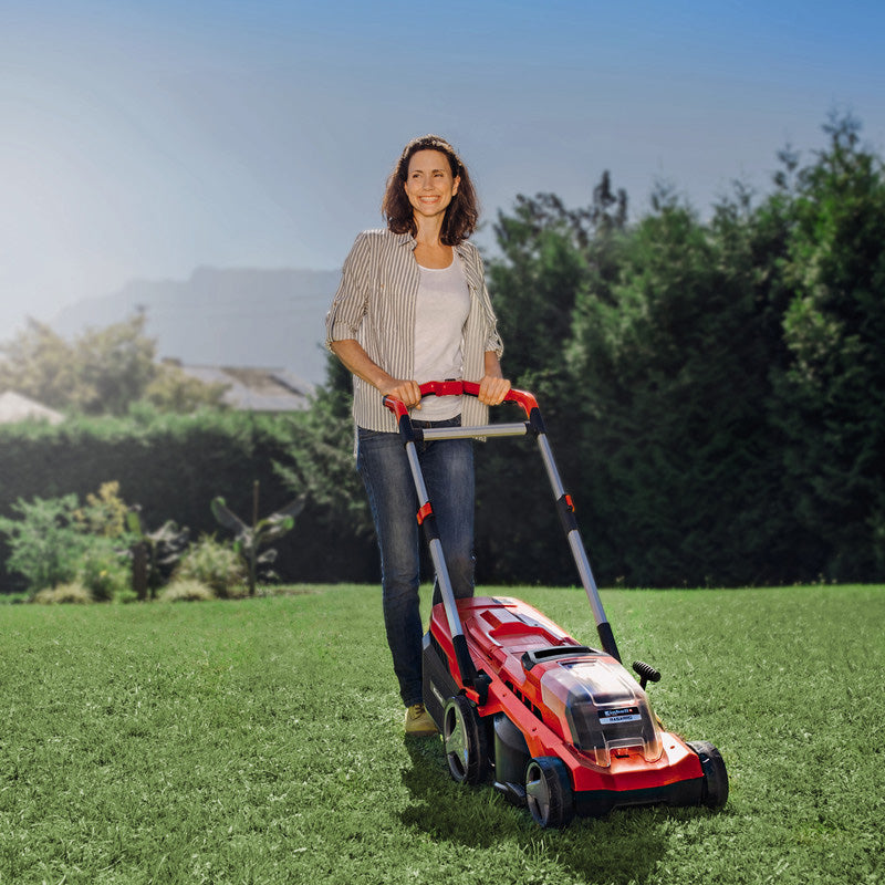 Tondeuse à gazon sans fil RASARRO 36/38 Power X-Change EINHELL 3413180 avec 2 Batteries 4,0 Ah et Chargeur rapide