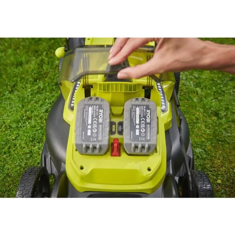 Tondeuse poussée RYOBI RY18LMX40C-0 Brushless 18V ONE+ 40cm (vendue sans batterie)