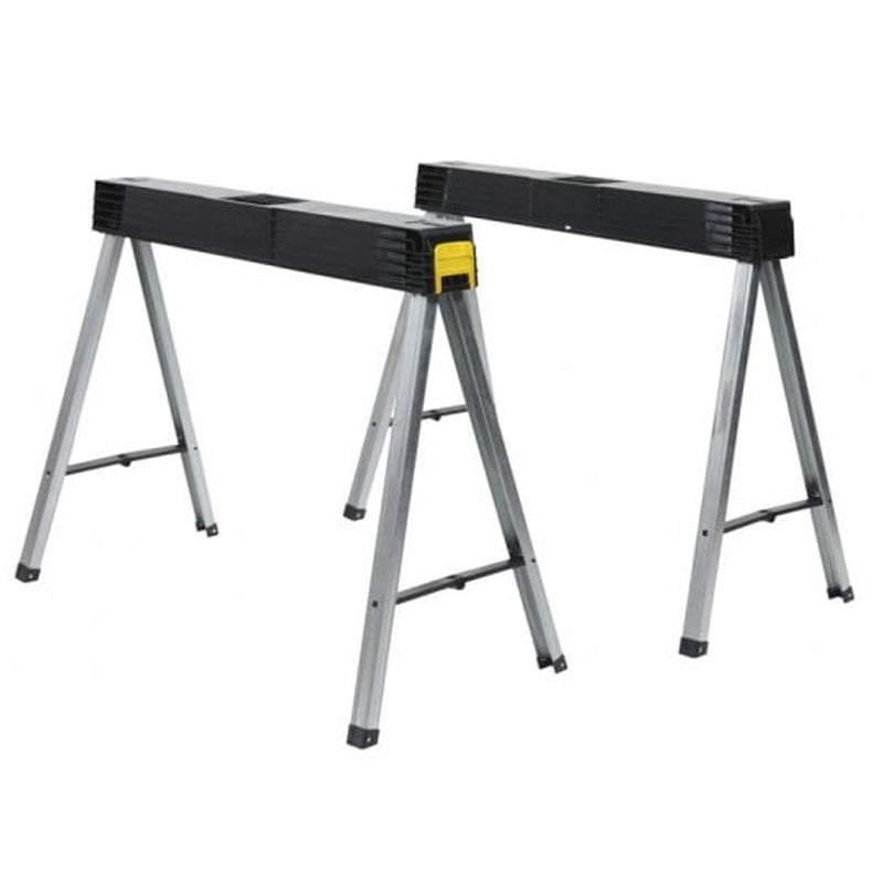 Lot de 2 tréteaux STANLEY 1-97-475 pliables et clipsables charge 350kg