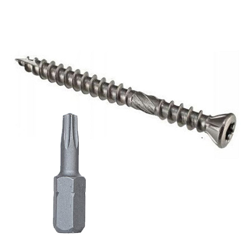 Boite de vis pour terrasse - NORFIX - INOX A2 Tête Torx Fraisée diamètre 5mm
