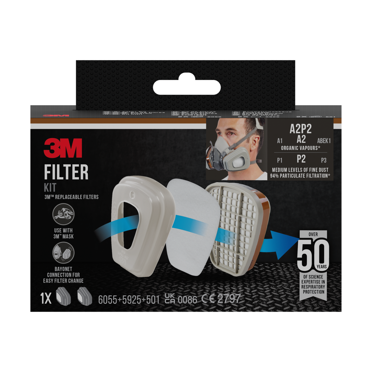 6002 - Kit Filtres A2-P2