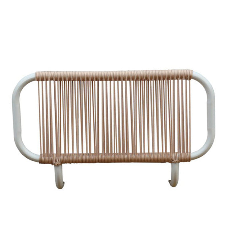 Pack de 2 accoudoirs Bali - 64.5 x 40.5 x 18.5 cm - aluminium & polyester - beige & blanc