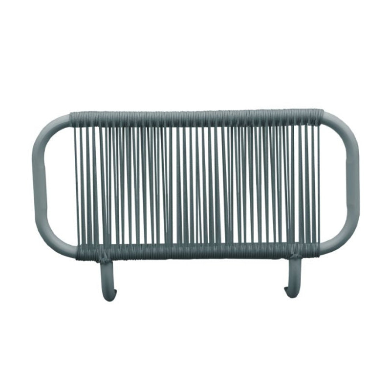 Pack de 2 accoudoirs Bali - 64.5 x 40.5 x 18.5 cm - aluminium & polyester - gris foncé & gris