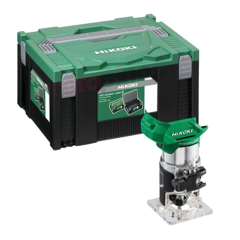 Affleureuse 18V HIKOKI M1808DAW2Z dans coffret HSC III (vendu sans batterie)