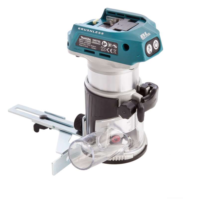 Affleureuse MAKITA DRT50ZJX3 - 18V - Ø 8mm avec kit d'accessoires
