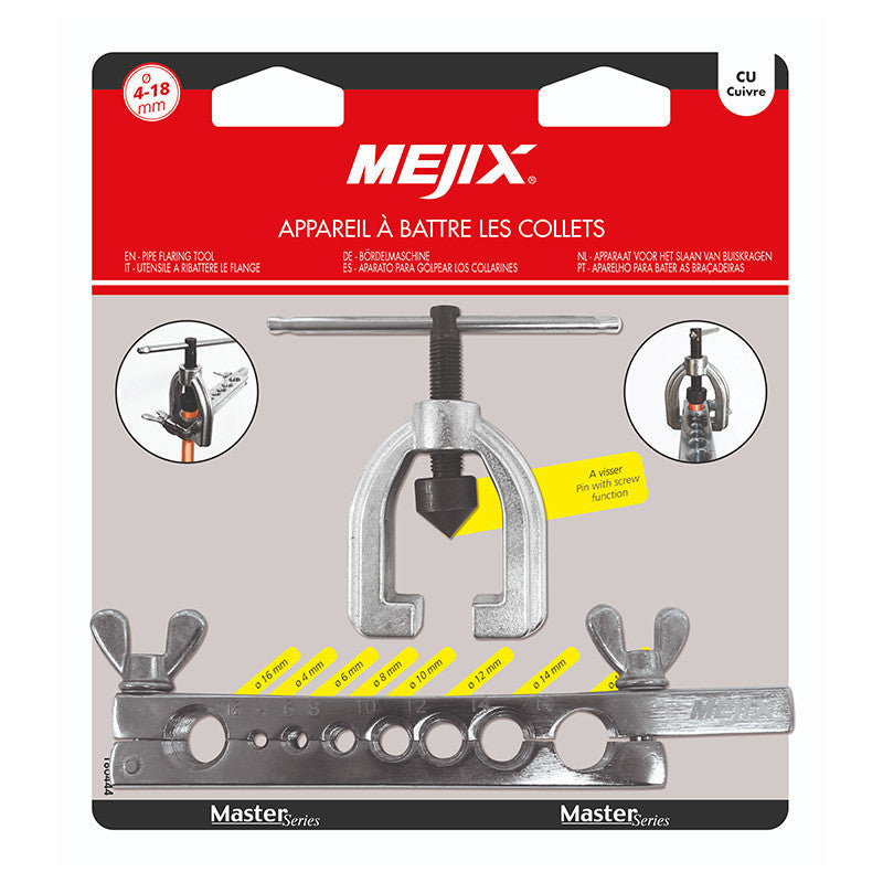 Appareil à battre les collets MEJIX 180444 diamètre de 4 à 18 mm