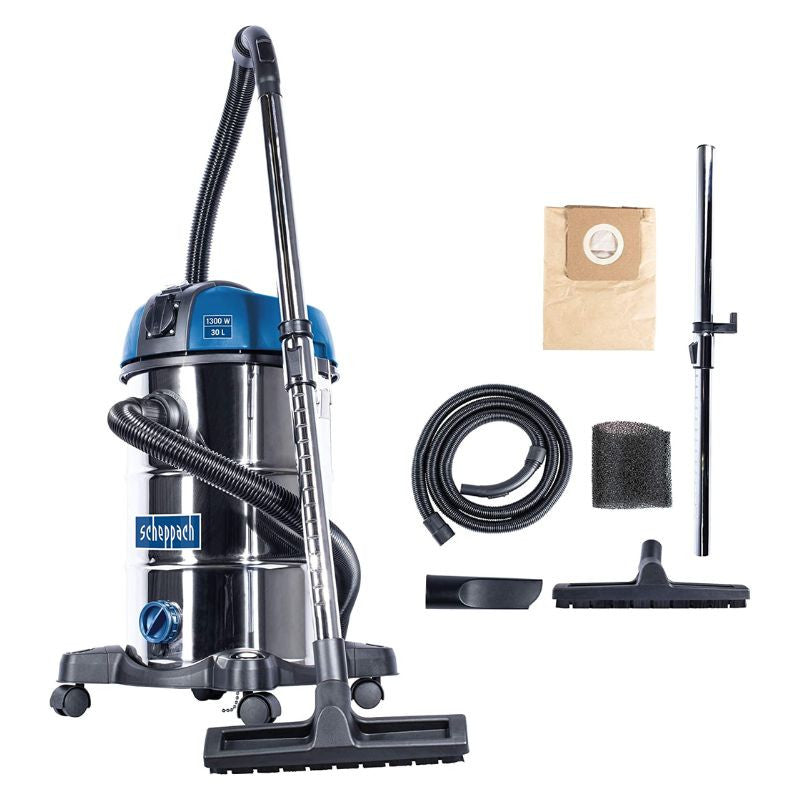 Aspirateur eau et poussière 1300W SCHEPPACH NTS30 Premium 30L