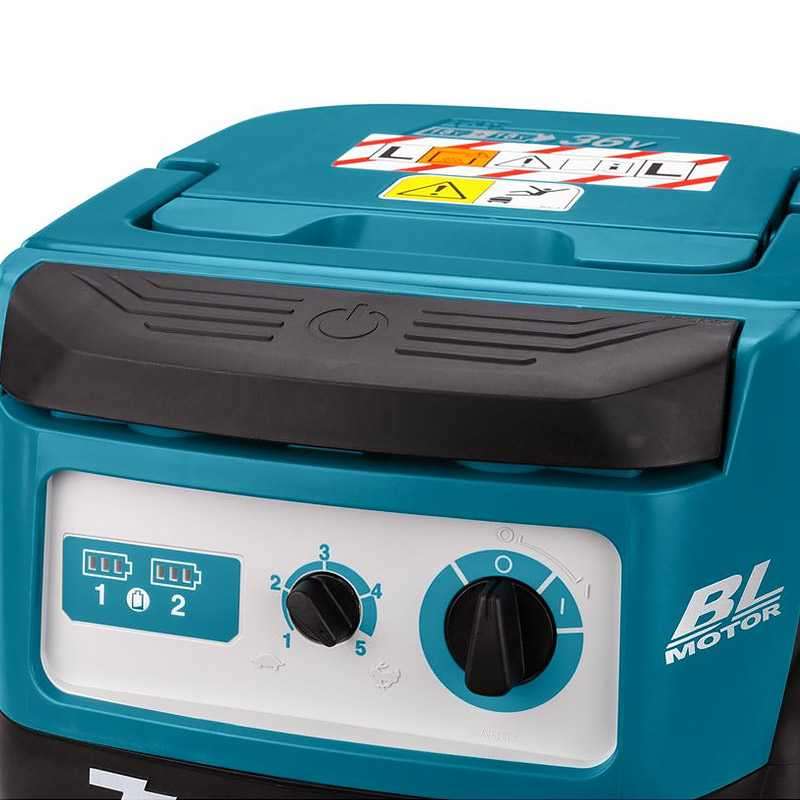 Aspirateur eau poussière MAKITA DVC155LZX2 15L 36 V (vendu sans batterie)