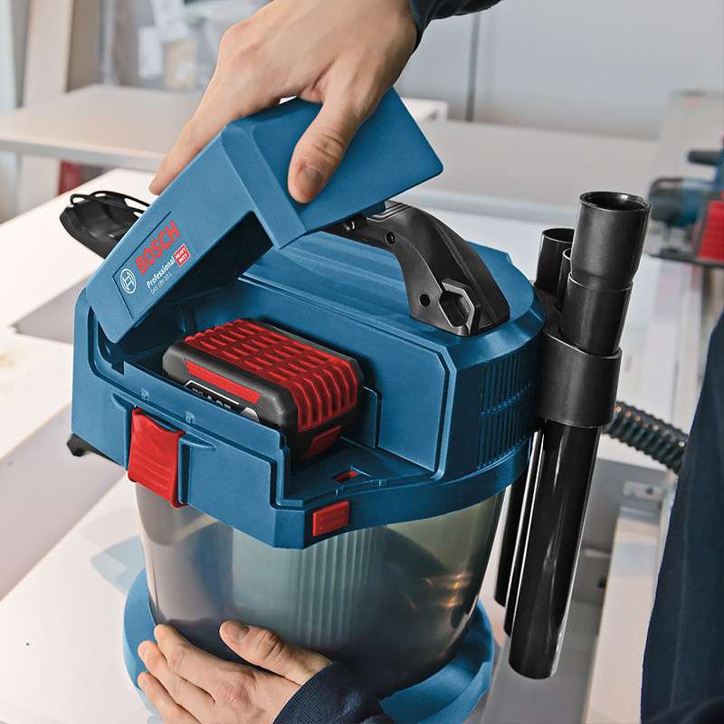 Aspirateur sans fil à roulettes BOSCH 06019C6302 - GAS 18V-10 L Professional (vendu sans batterie)