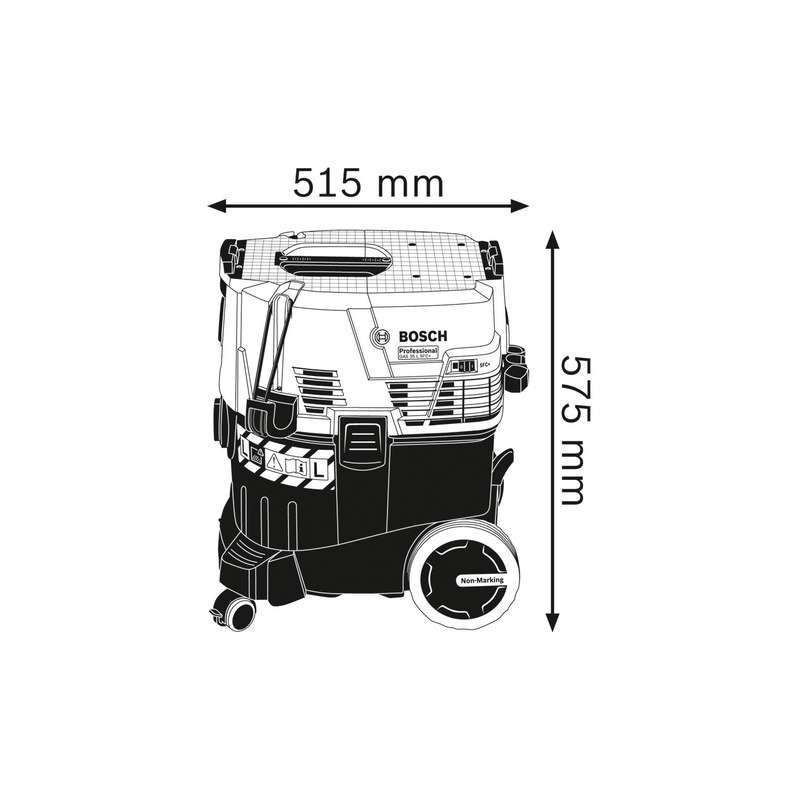 Aspirateur Universel BOSCH 06019C3000 - GAS 35 L SFC+ Professional - 1200 W