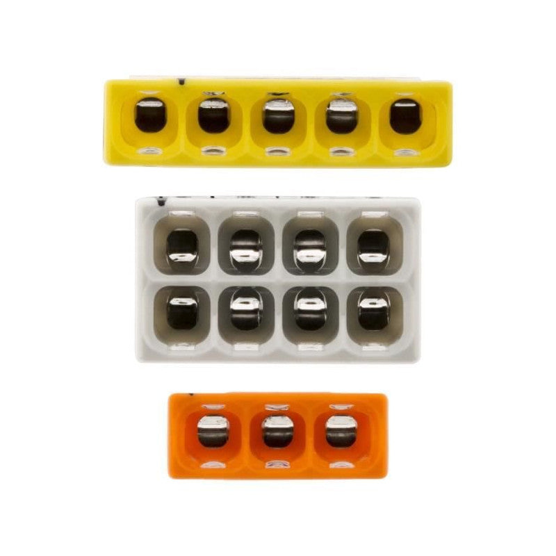 Assortiment de 50 bornes de connexion rapide à levier WAGO fil rigide S2273
