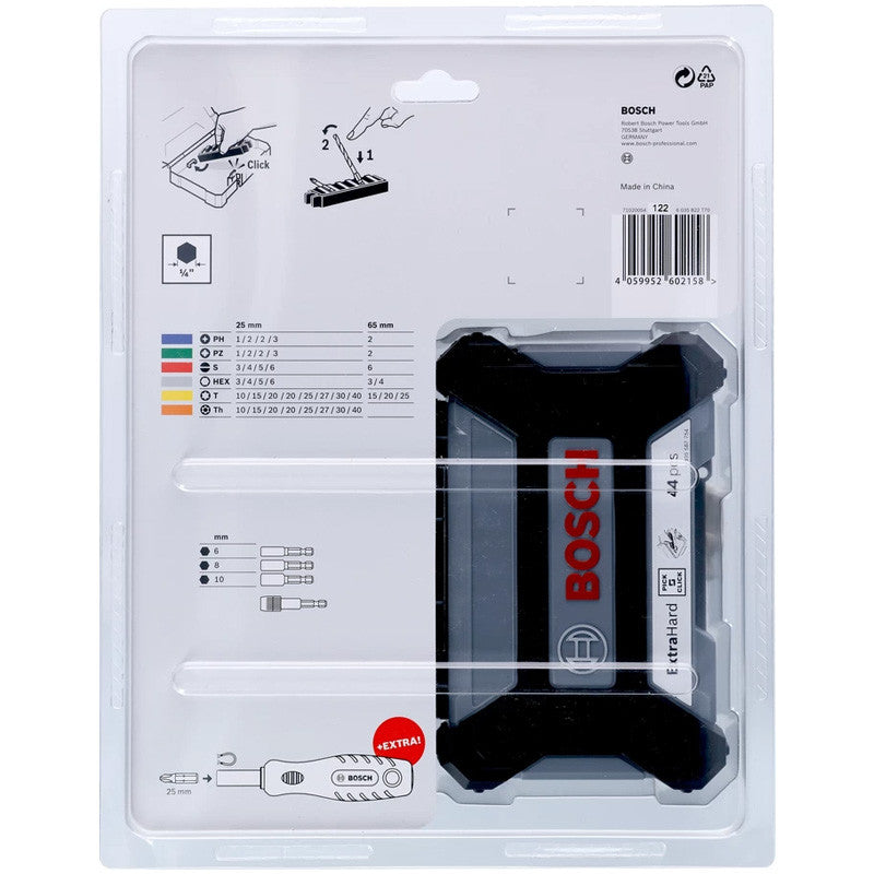 Assortiment d’embouts de vissage BOSCH 2607017693 Professionnal 45 pièces