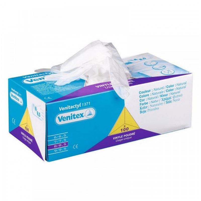 Boîte de 100 Gants vinyle DELTA PLUS V1371 9/10