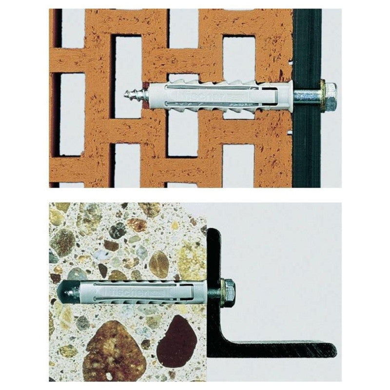 Boîte de 132 chevilles tous matériaux FISCHER 518524 nylon SX - Ø6-8-10 mm