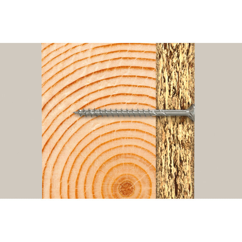 Boîte de 200 vis PowerFast II FPF II CZP tête fraisée FISCHER empreinte PZ - zingué blanc - filetage partiel