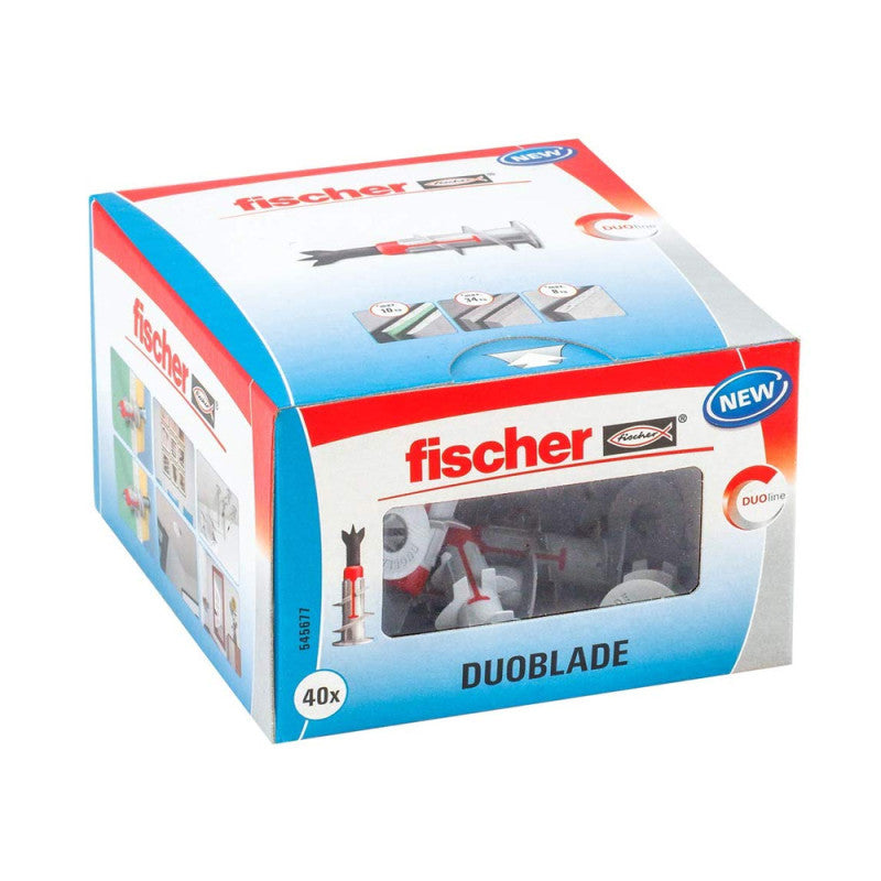 Boite de 40 chevilles bi matière DUOBLADE FISCHER 545677 44 mm