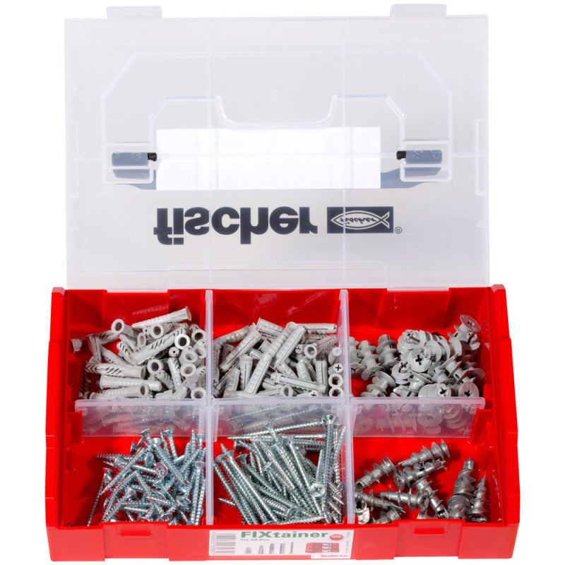 Boîte modulable FIXtainer tous matériaux FISCHER 534092 avec 240 chevilles UX, SX et GK avec vis