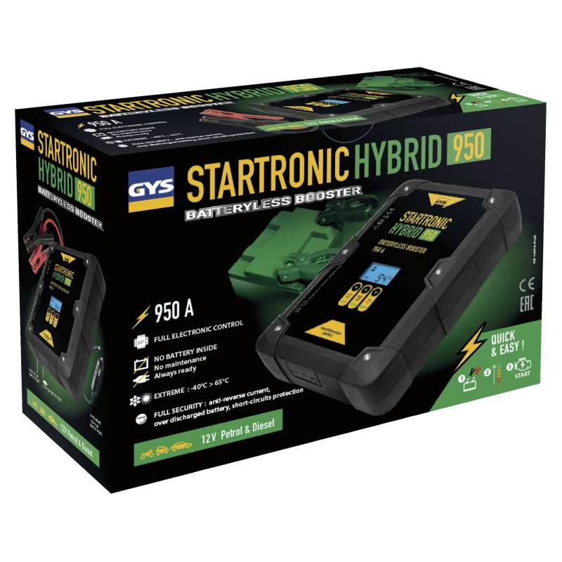 Booster à supercondensateurs GYS STARTRONIC HYBRID 950 12V
